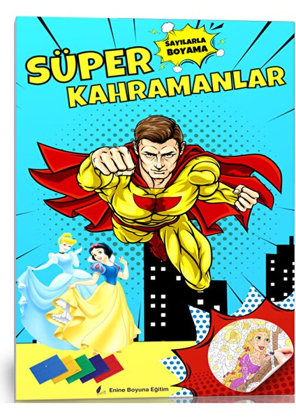 Sayılarla Süper Kahramanlar Boyama Seti (25 Kahraman Boyaması)