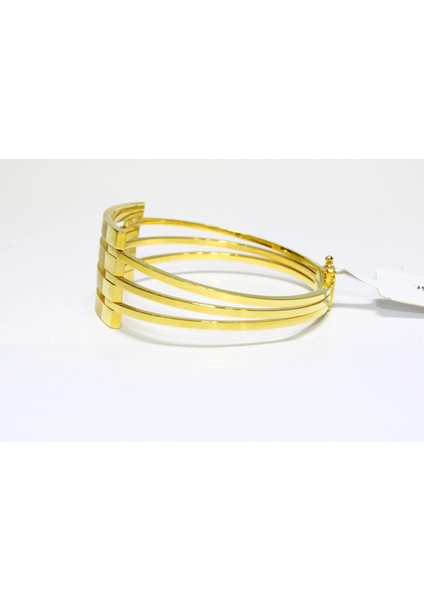 14 Ayar Altın 4 Sıralı Kaburga Kelepçe Bilezik 11.25 gr fiyatları