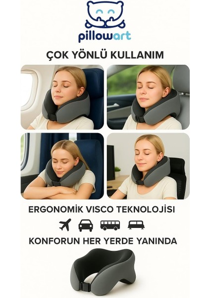 Ortopedik Seyahat Yastığı Visco Boyun Destekli Seyahat Yastığı modelleri