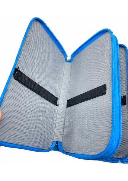 Üç Gözlü Lastikli Kalemlik Unicorn Mavi fırsatları