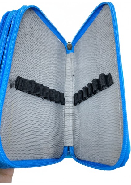 Üç Gözlü Lastikli Kalemlik Unicorn Mavi indirimleri