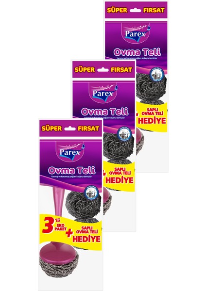 3lü Ovma Teli + Sapli Ovma Teli Firsat Paketi Üçlü Set