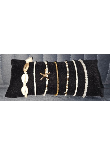 “deniz Masalı” Kız Çocuk Bileklik Seti – Deniz Yıldızı ve Midye Tasarım