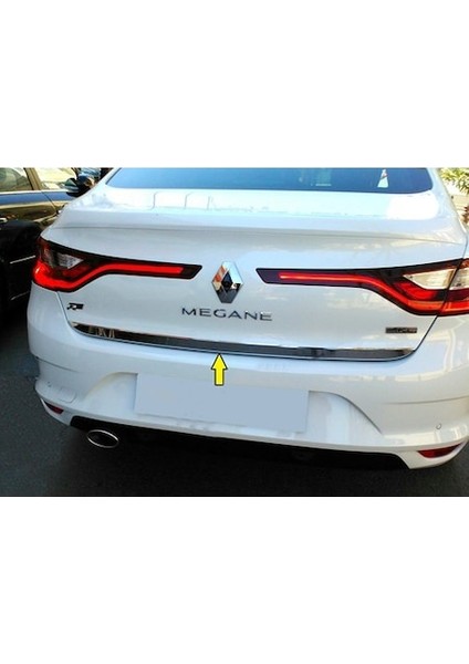 Renault Megane 4 Sedan Krom Bagaj Alt Çıtası 2016 ve Üzeri modelleri