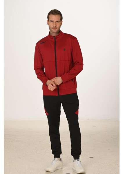 Şardonlu Dalgıç Erkek Eşofman Takımı Kırmızı 5255-K