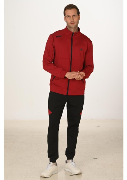 Şardonlu Dalgıç Erkek Eşofman Takımı Kırmızı 5255-K fırsatları