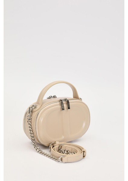 Bej Çift Fermuarlı El Çantası fiyatları