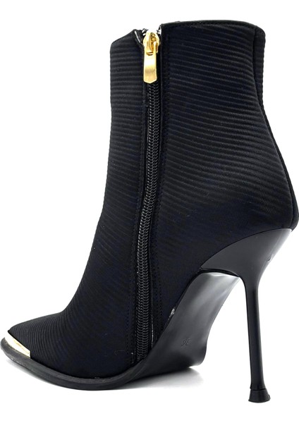 Bloom Ince Topuklu Sivri Burun Kadın Bot Siyah modelleri