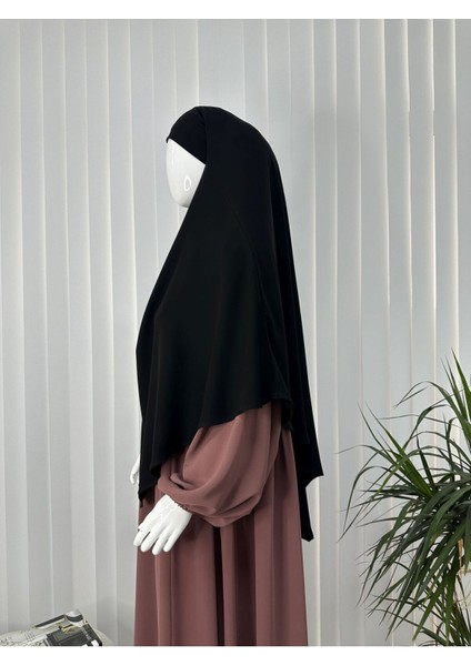 Tek Kat Medine Ipegi Pratik Bağlamalı Üçgen Sufle Eşarp Siyah ,hijab ( Hac ve Umre Için Uygundur) fiyatları