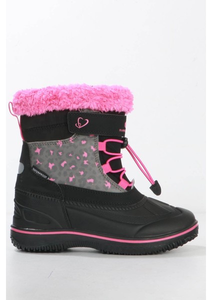 Luna Su Geçirmez Siyah Kız Çocuk Bot & Bootie 23204-F