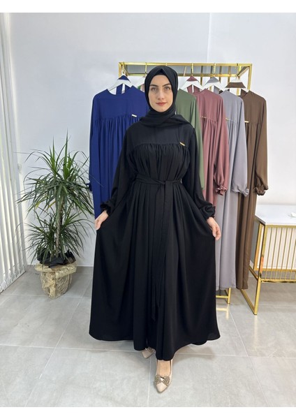 Şallı ve Üsten Robalı,kemerli Elbise Takım .hijap ,abaya (Hac ve Umre Için Uygundur) Siyah fiyatları