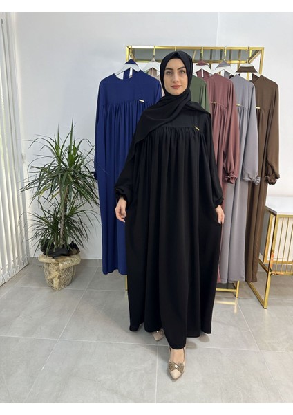 Şallı ve Üsten Robalı,kemerli Elbise Takım .hijap ,abaya (Hac ve Umre Için Uygundur) Siyah fırsatları