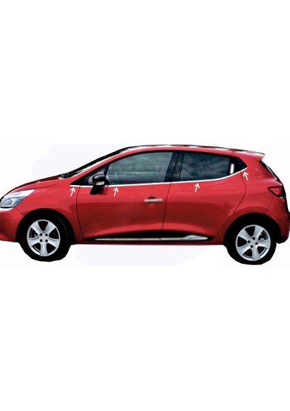 Renault Clio 4 Hb Krom Cam Çıtası 8 Parça 2012 ve Üzeri