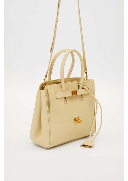 Yeşil Deri Aksesuar Detaylı El Çantası fiyatları