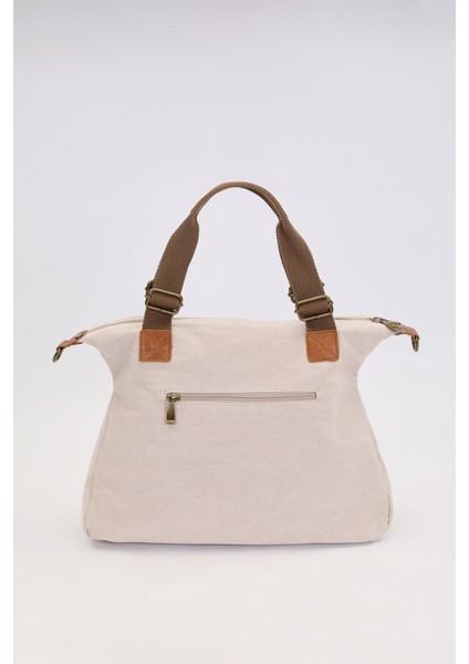 Vizon Çift Fermuarlı Kumaş Askılı El Çantası fırsatları