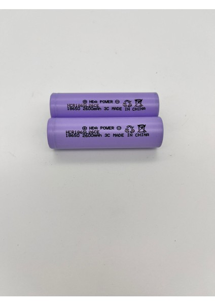 26CE 18650 Li-Ion Pil (Yenilenmiş) – 2600 Mah 3c fırsatları
