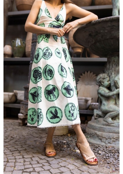 Leaf Kadın Bej Gerçek Deri Parmak Arasi Sandalet modelleri