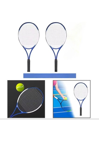 Profesyonel Yetişkin Tenis Raketi Seti – 27 Inç L1 Raket + Taşıma Çantası + Aksesuar Seti