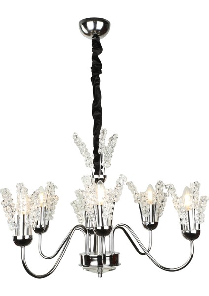 Leroy 6.lı Avize Krom Kaplama modelleri