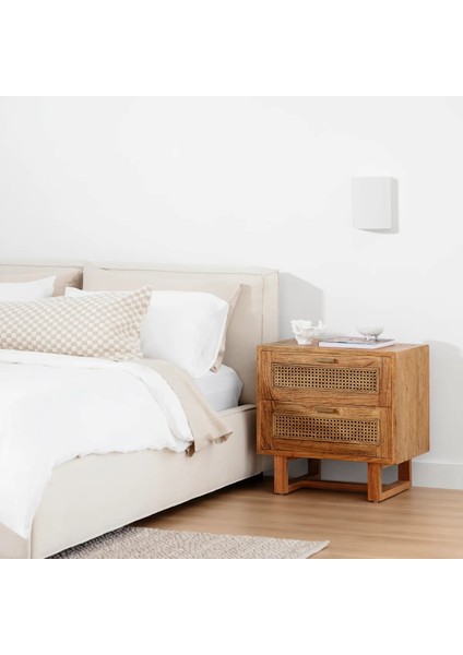 Vista Masif Ahşap Hazeranlı Komodin