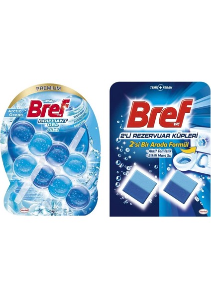 Brilliant Jel Okyanus 2'li + Rezervuar Blok 2 Li Koku Giderici Set