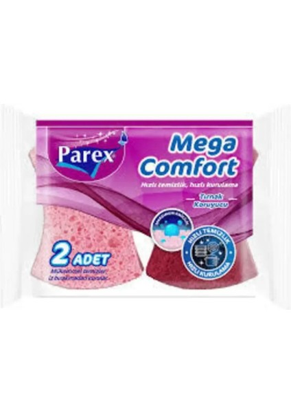 Mega Comfort Oluklu Sünger 2'li