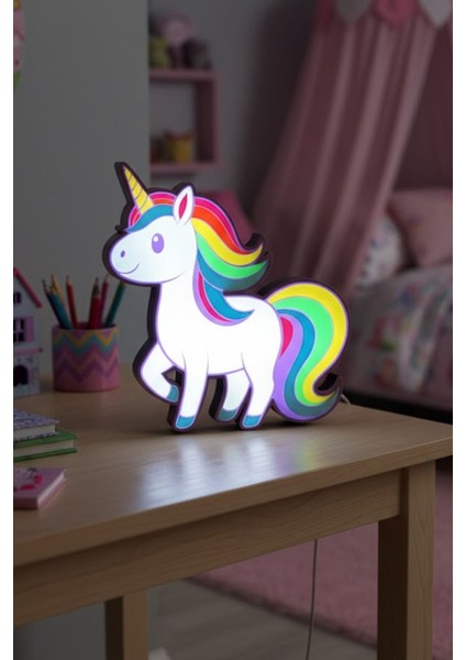Unicorn Tasarımlı Dekoratif Aydınlatma Gece Lambası fiyatları