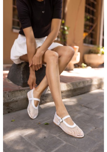 Alaya Kadın Kahverengi File Detay Babet