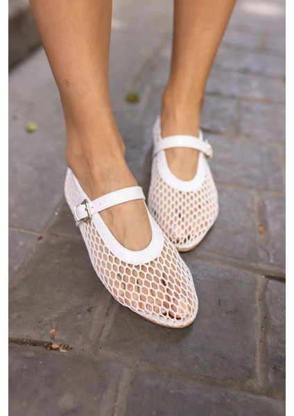 Alaya Kadın Kahverengi File Detay Babet modelleri