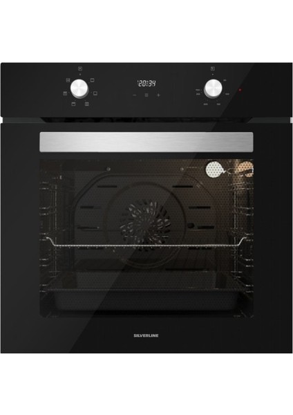 Silverline Siyah Ankastre Set :soho Siyah 60 cm Cam Davlumbaz , CS5335B01 Siyah Ankastre Cam Ocak , B06502B01 Siyah Ankastre Fırın fiyatları