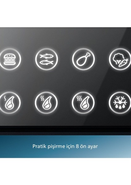 7000 Serisi Izgara ve Tost Makinesi, Hassas Dijital Kontrol -8 Ön Ayarlı Program &çıkarılabilir,yıkanabilir Yapışmaz Plakalar