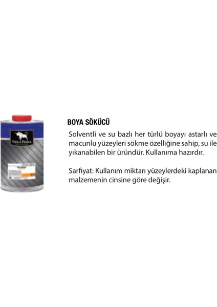 Boya Sökücü 0.85 kg Solvent ve Su Bazlı Astar Ve Boya Sökücü fiyatları