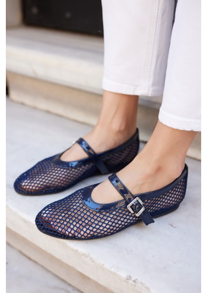 Alaya Kadın Kahverengi File Detay Babet