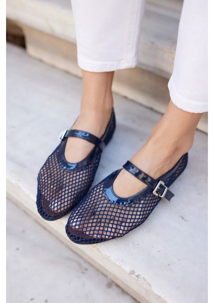 Alaya Kadın Kahverengi File Detay Babet