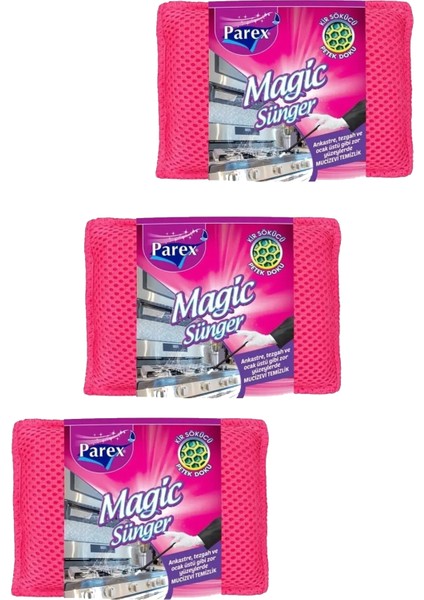 Magic Sünger 1 Adet Üçlü Paket