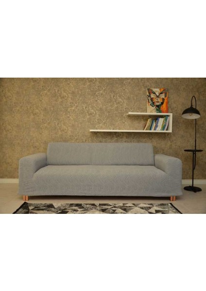 Koltuk Örtüsü 3+3+1+1 Giydirmeli Jakar Likralı Gri fiyatları