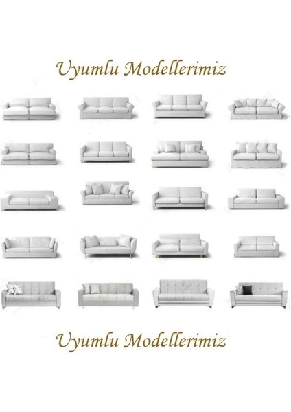 Koltuk Örtüsü 3+3+1+1 Giydirmeli Jakar Likralı Gri indirimleri
