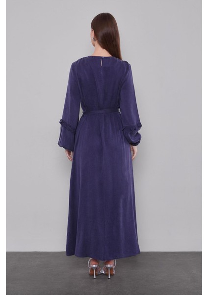 Mavi Kuşak Detaylı Cupra Elbise fırsatları