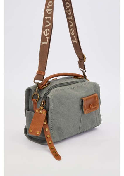 A.Mavi Çift Askı Kullanımlı El Çantası