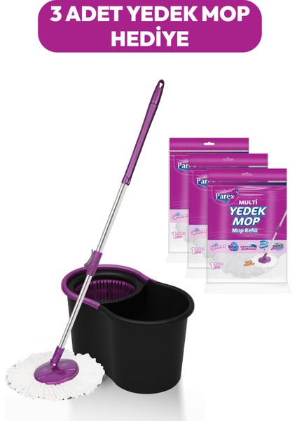 Black Editlon Otomatik Temizlik Seti ve 3'lü Yedek Mop fiyatları