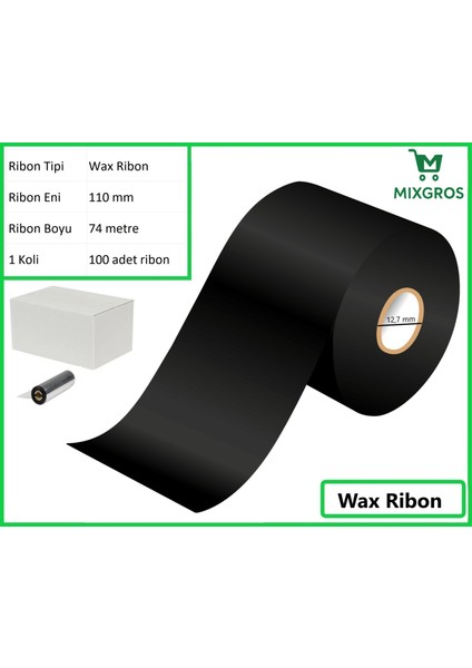 110X74 Metre Wax Ribon 100 Adet