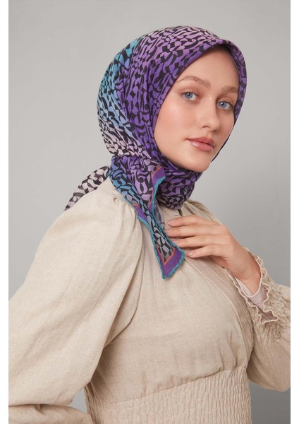 Mor Renk Geçişli Desen Soft Eşarp fiyatları