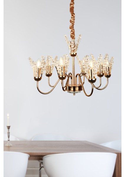 Leroy 8.li Avize Gold Kaplama