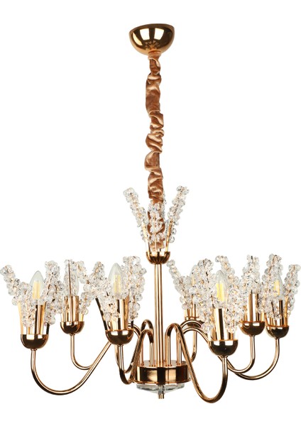 Leroy 8.li Avize Gold Kaplama fiyatları