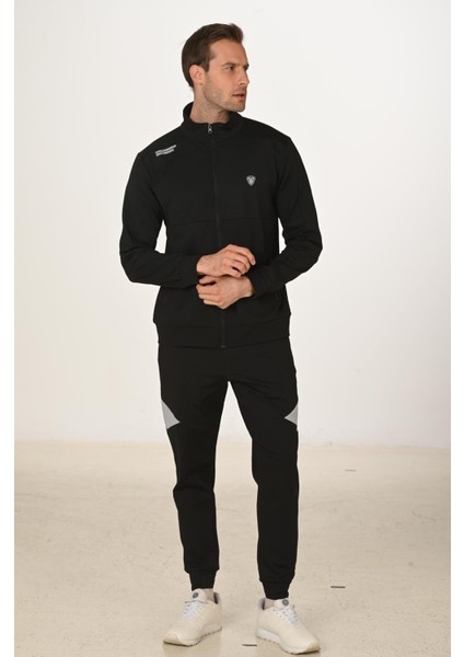 Şardonlu Dalgıç Erkek Eşofman Takımı Siyah 5255-S fiyatları