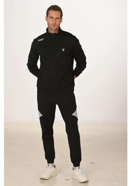 Şardonlu Dalgıç Erkek Eşofman Takımı Siyah 5255-S fırsatları