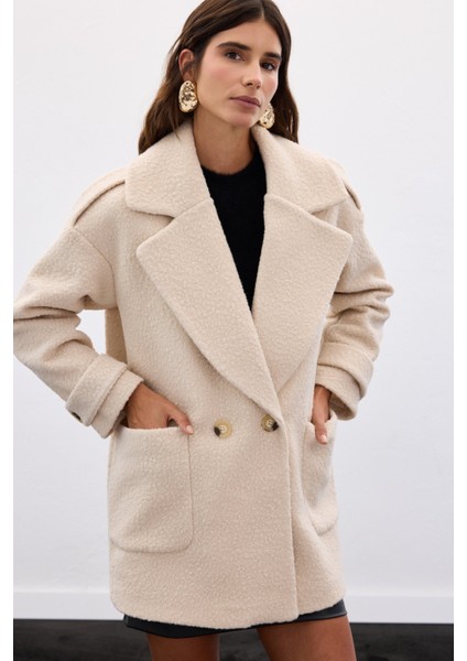 Buklet Kısa Kaban - Bej