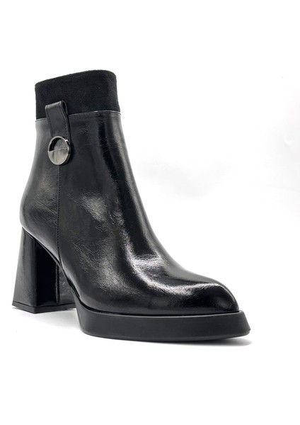 Lenora Kalın Topuklu Sivri Burun Kadın Bot Siyah fiyatları