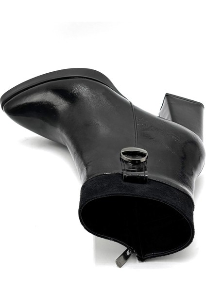 Lenora Kalın Topuklu Sivri Burun Kadın Bot Siyah fırsatları