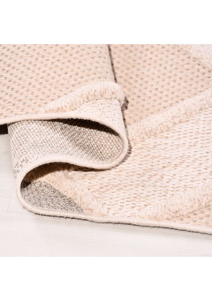 Fox Iskandinav Krem Kabartmalı Modern Dokuma Halı - FC03K modelleri